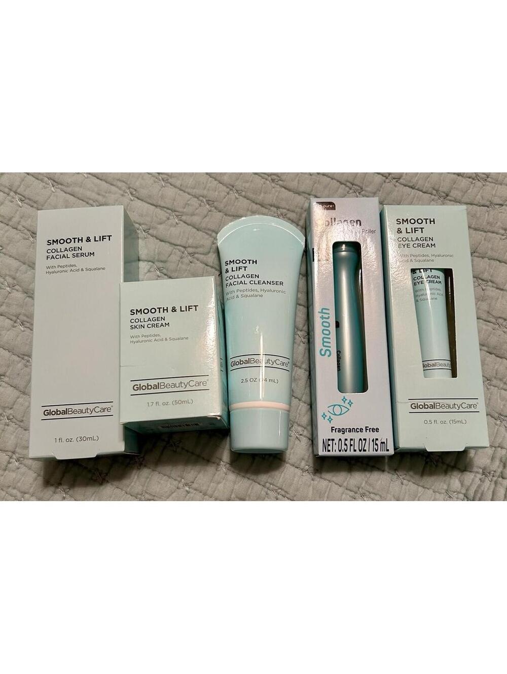 Global Care Smooth & Lift Collagen Skin Care Line Lot Of 5 •NIP Face & Skin Care